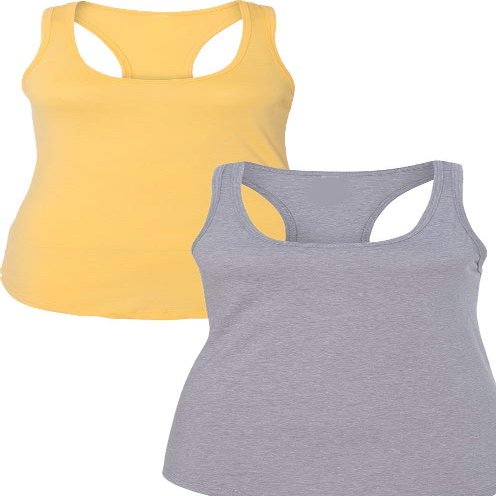 1533 Next Level The Ideal Racerback Tank Small Banana-Heather Grey