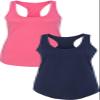 1533 Next Level The Ideal Racerback Tank XLPink-Navy view 1