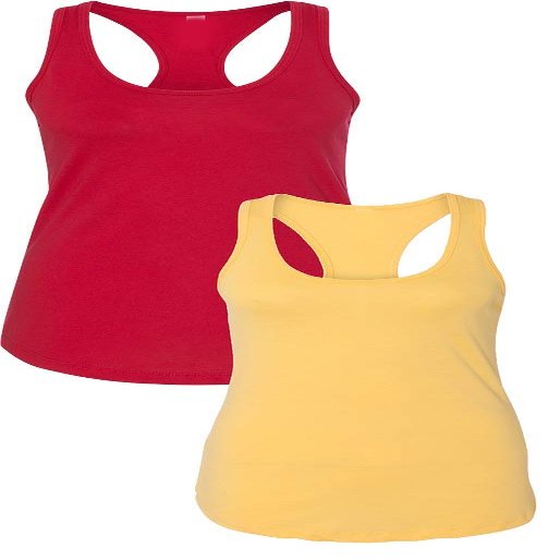 NEXT LEVEL APPAREL Women's The Ideal Quality Tank Top Medium Red-Banana