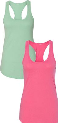 1533 Next Level The Ideal Racerback Tank Small Mint-Pink
