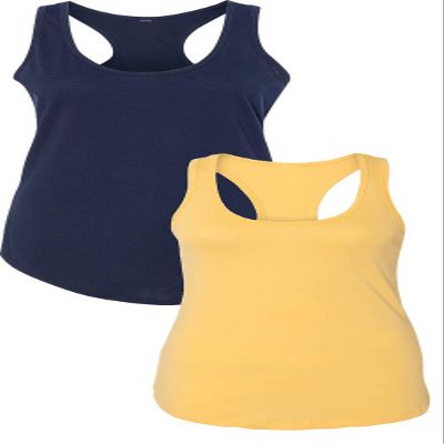 1533 Next Level The Ideal Racerback Tank 2XLNavy-Banana