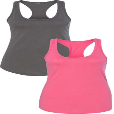 1533 Next Level The Ideal Racerback Tank Medium Dark Grey-Pink
