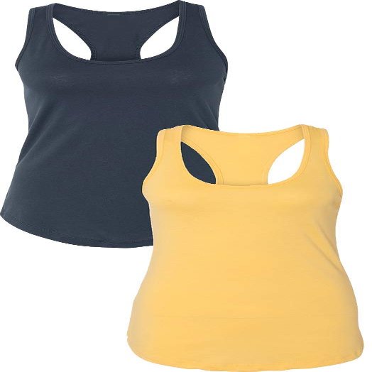 1533 Next Level The Ideal Racerback Tank Medium Indigo-Banana