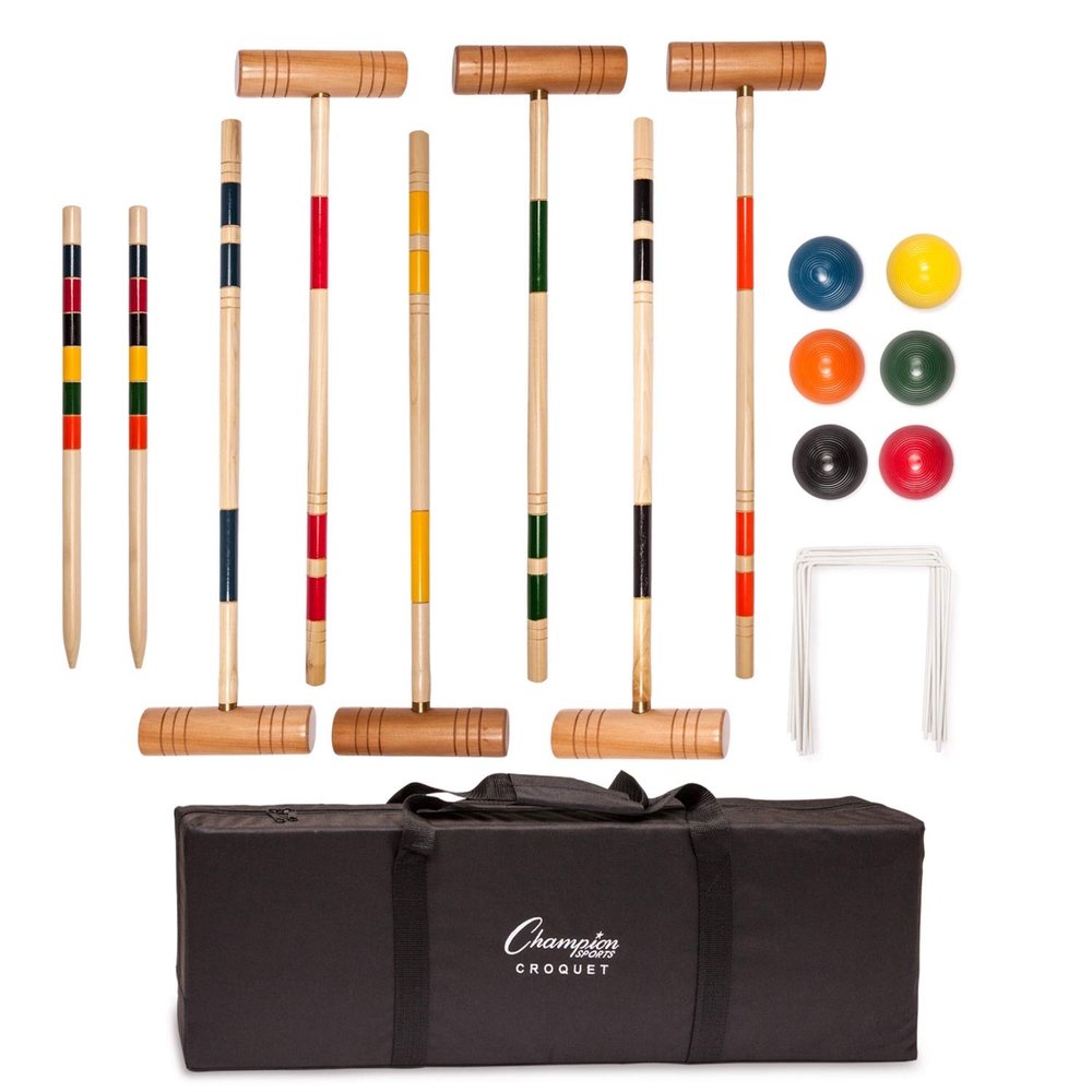 Champion Sports Deluxe Croquet Tournament Set Medium