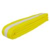 AAMA Color Belts with White Stripe for Martial Arts - Taekwondo Karate Judo - Yellow w/White Stripe - Size 2 view 1