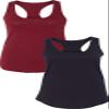 1533 Next Level The Ideal Racerback Tank LargeCardinal-Black view 1