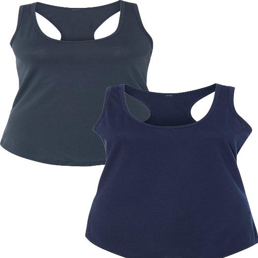 1533 Next Level The Ideal Racerback Tank 2XLIndigo-Navy