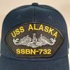 The Patriots Pride USS Alaska SSBN-732 Baseball Cap Hat Blue Submarine Military Retired Veteran view 2