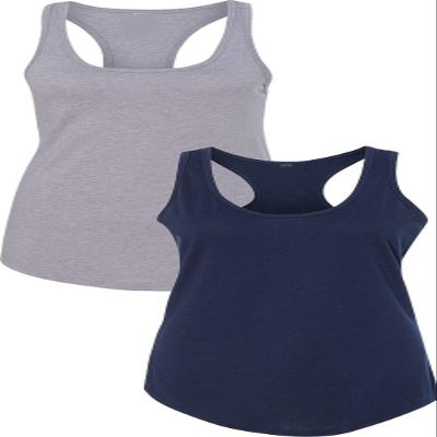 1533 Next Level The Ideal Racerback Tank 2XLHeather Grey-Navy