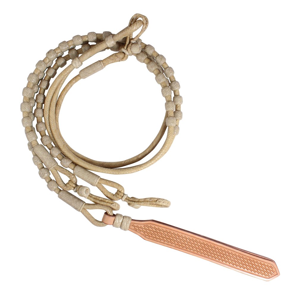 Professional's Choice Sports Medicine Products Rawhide Braided Romal Horse Reins Natural