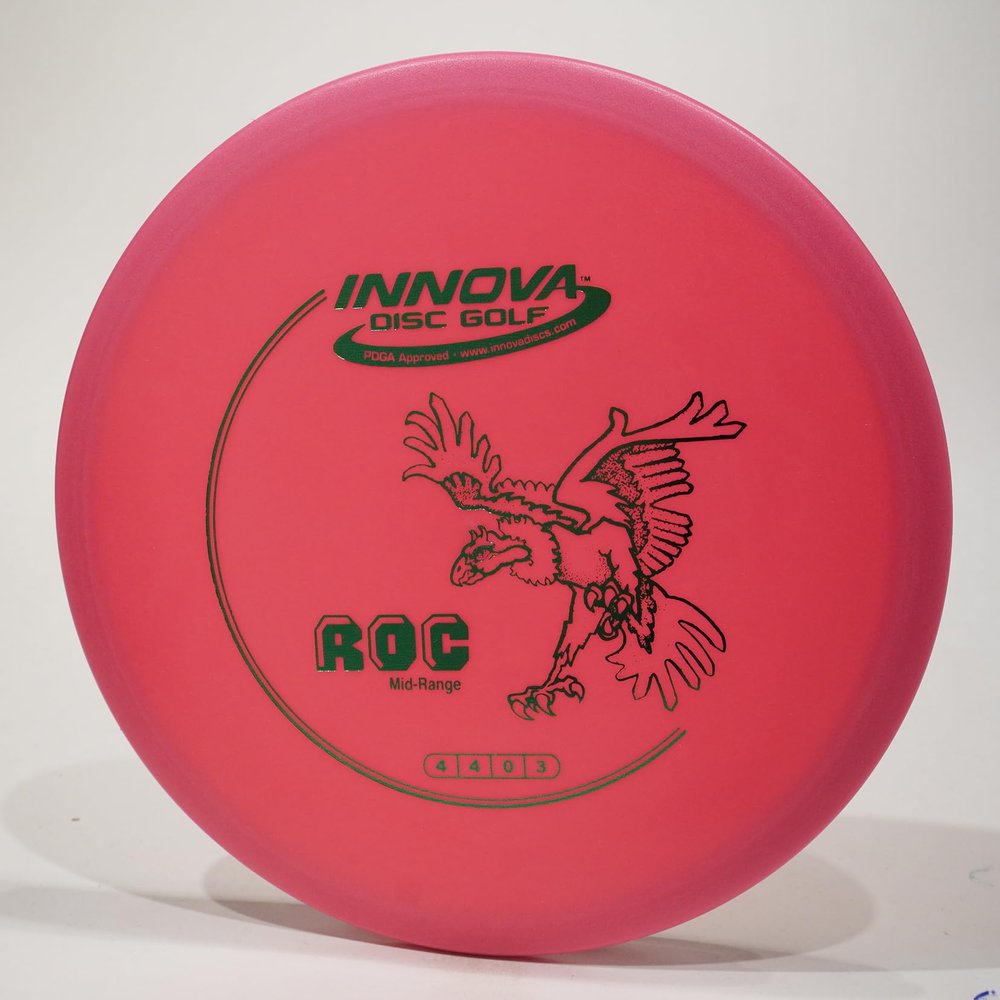 Innova DX ROC Disc Golf Midrange Disc, Pick Color/Weight [Stamp & Exact Color May Vary] Pink 177-179 Grams