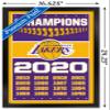 NBA Los Angeles Lakers - Champions 20 Wall Poster, 22.4L" x 14.7W", Black Framed Version view 3