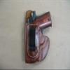 Azula Gun Holsters IWB in The Waist Band Leather Concealed Carry Holster for S and W Smith and Wesson M and P Shield EZ 380 Pistol TAN Left Hand view 1