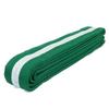 AAMA Color Belts with White Stripe for Martial Arts - Taekwondo Karate Judo - Green w/White Stripe - Size 8 view 1