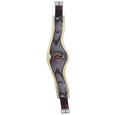 Professional's Choice Sports Medicine Products VenTech Contoured Equestrian Jump Girth Chocolate 52