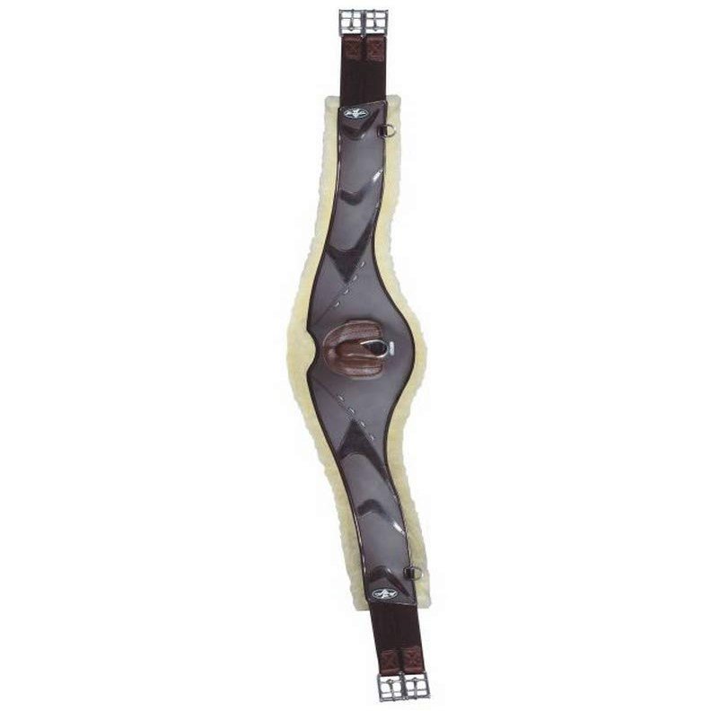 Professional's Choice Sports Medicine Products VenTech Contoured Equestrian Jump Girth Chocolate 52