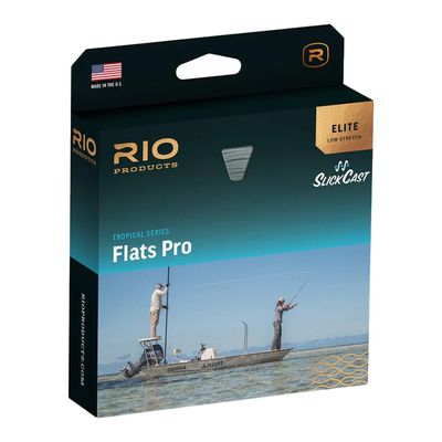 RIO PRODUCTS Elite Flats Pro Saltwater Fly Line, Easy to Cast Flies from Size 2/0 to 8, Low-Stretch & Ultra-Slick Performance, Clear/Aqua/Orange/Sand, Float/1.5ips, 11wt
