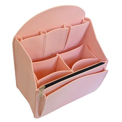 YIICOOLY Felt Backpack Organizer Insert,Purse Organizer for Men Women Backpack Rucksack Handbag Shoulder Bag(Pink,Small)
