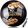 Senston Soccer Ball for Kids and Adult Training Ball Black Size 5 Official Match Football Balls with Pump view 1