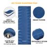 KingCamp Sleeping Pad for Camping, Rollover Prevention Self Inflating Sleeping Pad Camping Mattress Foam Mat with Butterfly Edge Cut for Outdoor & Indoor, Tent Cot Car Backpacking, PVC Free view 4