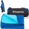 KingCamp Hooded Stadium Blanket Waterproof Camping Blanket Windproof Fleece Blanket Portable Outdoor Blanket Waterproof Picnic Blanket Wearable Hooded Blanket for Sports Concerts Park Travel Hiking Blue 78" X 57" view 1