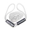 Boat Throw Rope- Double Braided Nylon Rope, Stitched Loops and Floats by Boat Lines and Dock Ties (White 2 Loop, 10 feet) view 1