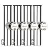 AMYSPORTS Stainless Steel Trolling Rod Holder Clamp Side Mount Fishing Pole Holders Adjustable Kayak Rail Rods Supporters Boat Sailboat for Boating 4Pcs view 1