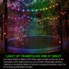 Waybelive LED Trampoline Lights, 14Ft Rim Light & Remote Control view 3