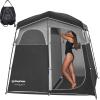 KingCamp Shower Tent, Portable Privacy Tent Outdoor Camping 1/2 Room Toilet Tents with Shower Bag & Dressing Room for Travel Beach Tailgate view 1