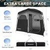 KingCamp Shower Tent, Portable Privacy Tent Outdoor Camping 1/2 Room Toilet Tents with Shower Bag & Dressing Room for Travel Beach Tailgate view 2