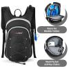 Gelindo Water Backpack Hiking Hydration Pack, Insulated Hydration Backpacks with 2L BPA Free Water Bladder for Men, Women, for Running, Cycling, Camping, Walking and Outdoor-Black view 2