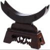 Sword Stand Classical Weapon Mount Sword Wood Rack Horizontal Classical Weapon Japanese Blade Genji Sword Display Stand,5 Size view 1