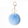 6 Pieces Pom Pom Keychain Soft Artificial Fur Ball Keychain Fluffy Accessories Car Bag Charm Puff Plush Ball Keyring Faux Rabbit Fur Cute Pompoms Ball Keyring for Girls Women (Mix Colors) view 3
