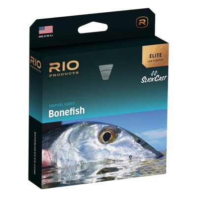 RIO Products Elite Bonefish Fly Fishing Line, Designed with A Long Head and Back Taper for Precise Presentations to Spooky Fish, Sand/Orange/Blue, 7wt