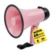 MyMealivos Portable Megaphone Bullhorn 20 Watt Power Megaphone Speaker Voice and Siren/Alarm Modes with Volume Control and Strap (Pink) view 1