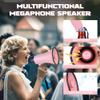 MyMealivos Portable Megaphone Bullhorn 20 Watt Power Megaphone Speaker Voice and Siren/Alarm Modes with Volume Control and Strap (Pink) view 3