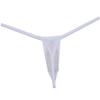 OROCOJUCO Men's Slim Pouch Thong T-Back Underwear Jacquard String Mini Coverage Tanga 3-Pack(White) L view 2