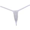 OROCOJUCO Men's Slim Pouch Thong T-Back Underwear Jacquard String Mini Coverage Tanga 3-Pack(White) L view 3