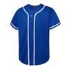 EALER BJ80 Series Mens Baseball Jersey Button Down Shirts Short Sleeve Hipster Hip Hop Sports Uniforms Blue view 1