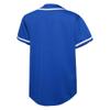 EALER BJ80 Series Mens Baseball Jersey Button Down Shirts Short Sleeve Hipster Hip Hop Sports Uniforms Blue view 2