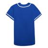 EALER BJ80 Series Mens Baseball Jersey Button Down Shirts Short Sleeve Hipster Hip Hop Sports Uniforms Blue view 4