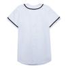 EALER BJ80 Series Mens Baseball Jersey Button Down Shirts Short Sleeve Hipster Hip Hop Sports Uniforms White view 4