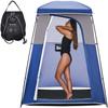 KingCamp Shower Tent, Portable Privacy Tent Outdoor Camping 1/2 Room Toilet Tents with Shower Bag & Dressing Room for Travel Beach Tailgate view 1