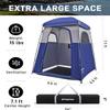 KingCamp Shower Tent, Portable Privacy Tent Outdoor Camping 1/2 Room Toilet Tents with Shower Bag & Dressing Room for Travel Beach Tailgate view 2