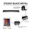 Goutoports Medal Display Hanger - Sport Award Plaques Holder Rack for Wall Mount - Black Steel Metal Holder with 20 Hooks Hold Up 60 Medals Easy to Install view 3