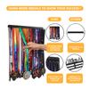 Goutoports Medal Display Hanger - Sport Award Plaques Holder Rack for Wall Mount - Black Steel Metal Holder with 20 Hooks Hold Up 60 Medals Easy to Install view 4