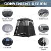 KingCamp Oversize Space Privacy Tent, Portable, Waterproof, Tall, 1 Room Black Camping Toilet Tent view 3