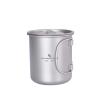 usharedo 450ml Titanium Cup Portable Camping Picnic Water Cup with Lid Outdoor Ultralight Camping Drinking Cup Mug Picnic Cutlery Cookware (Ti1544C/U) view 1