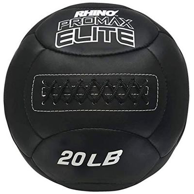 HappyHealth 20 lbs Rhino Promax Elite Medicine Ball44; Black