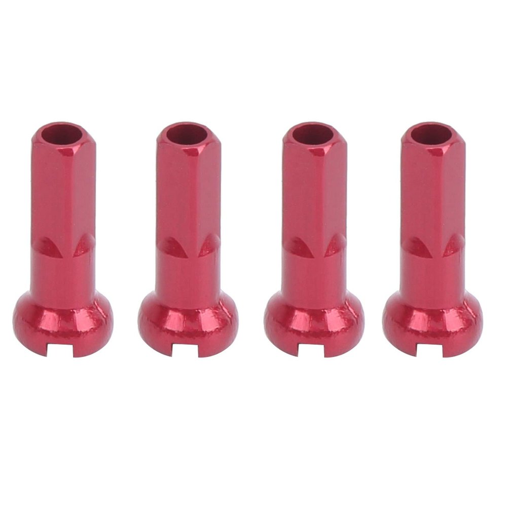 Spoke Nipples,Durable Aluminum Alloy 100 Pcs Spoke Nibs,14x6mm Wheel Repair for Cyclists Mechanics DIY Projects